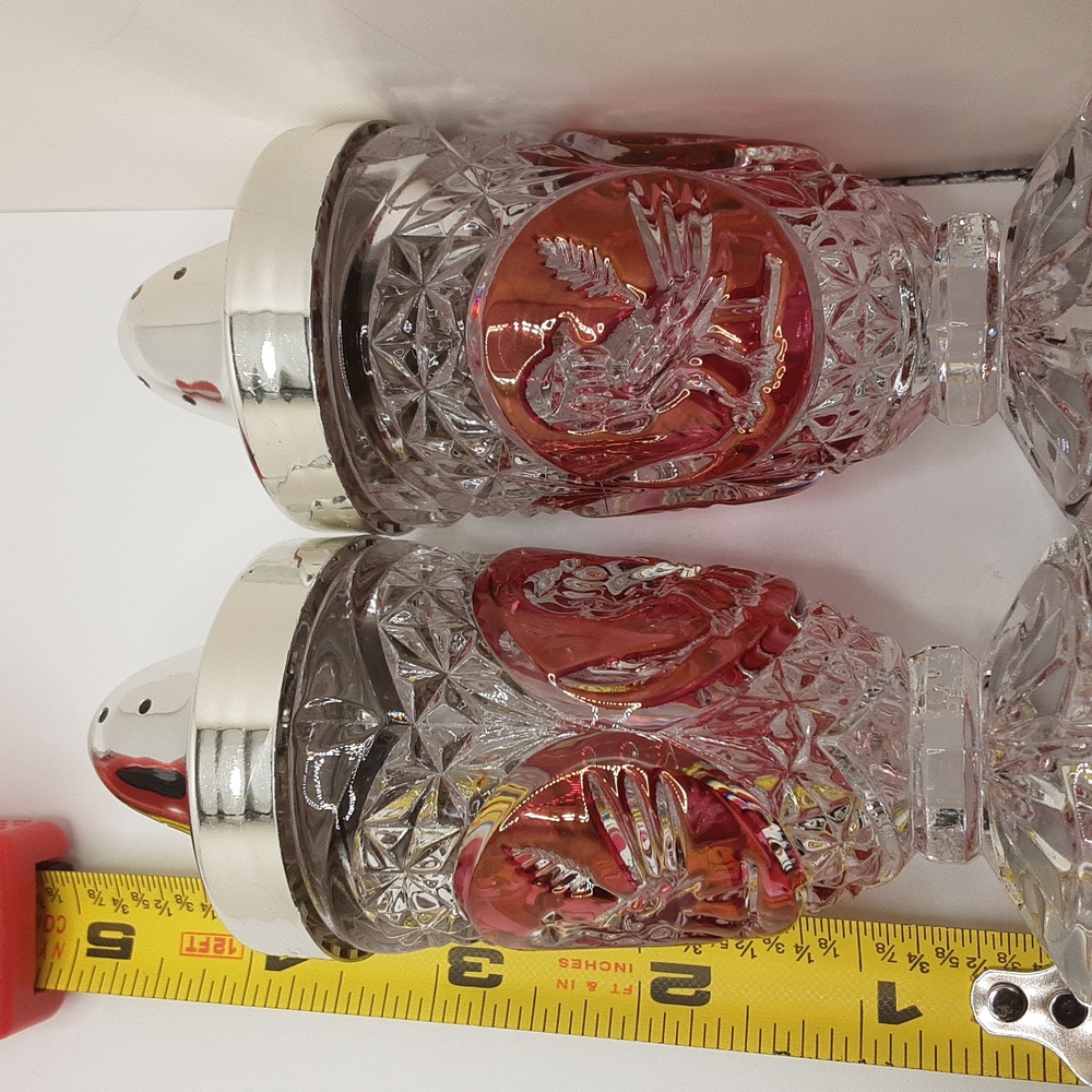 Vintage Hofbauer Byrdes Crystal Salt and Pepper Shaker Set - Picture 5 of 16